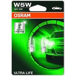 Osram ubodna auto sijalica Ultra Life 12V W5W Blister Duo
