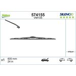 Valeo Silencio VM105 600mm metlica brisača sa spojlerom BMW 5 E34/7 E32 E38/8 E31/Renault Safrane