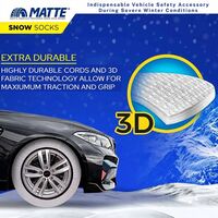 Matte bele auto čarape za sneg Easy-Go veličina M