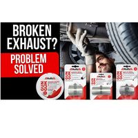 Holts Gun Gum bandaž metalna šelna za popravku cevi auspuha ravna