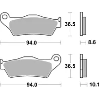 Brembo 07BB2809 zadnje pločice za motocikle BMW