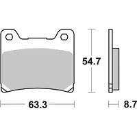 Brembo 07YA11SP zadnje pločice za motocikle Yamaha