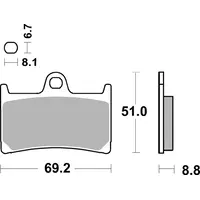 Brembo 07YA2307 prednje pločice za motocikle Yamaha