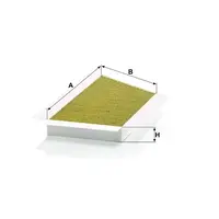 Mann FP 3448 FreciousPlus biofunkcionalni filter kabine sa aktivnim ugljem antibakterijskim i fungicidnim dejstvom Peugeot 206/206+