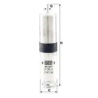 Mann WK 5015 filter goriva BMW/Mini
