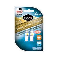Praxis LED auto sijalica Ultra White Long Life Super Power 5SMDx3Chip 12V T10 Blister 2 sijalice