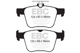 EBC Brakes DP42173R YellowStuff zadnje sportske kočione disk pločice Audi A3/Q3/TT/Cupra Ateca/Seat Leon/Tarraco/Škoda Kodiaq/Suberb/VW Golf VII/Passat B7/B8/Tiguan/Touran