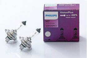 Philips 12V H7 55W +60% Vision Plus 2kom