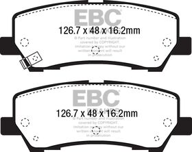 EBC Brakes DP43043R YellowStuff zadnje sportske kočione disk pločice Ford Mustang