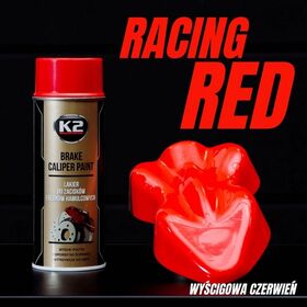 K2 visokotemperaturna boja za kočione čeljusti sprej 400ml - crvena