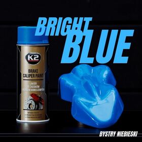 K2 visokotemperaturna boja za kočione čeljusti sprej 400ml - plava