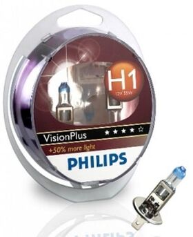 Philips 12V H1 55W +50% Vision Plus  2kom.