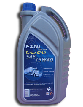 Exol Turbo Star SAE 15W40  4Lit.