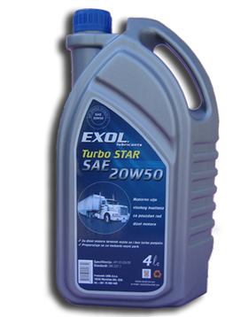 Exol Turbo Star SAE 20W50  4Lit.