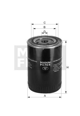 Mann W 1145/80 filter ulja JCB/Komatsu