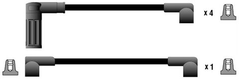 Champion LS 526/190 silikonski kablovi VW/Škoda