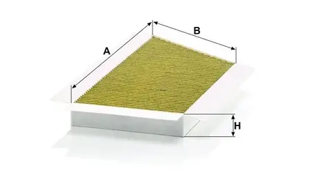 Mann FP 3448 FreciousPlus biofunkcionalni filter kabine sa aktivnim ugljem antibakterijskim i fungicidnim dejstvom Peugeot 206/206+