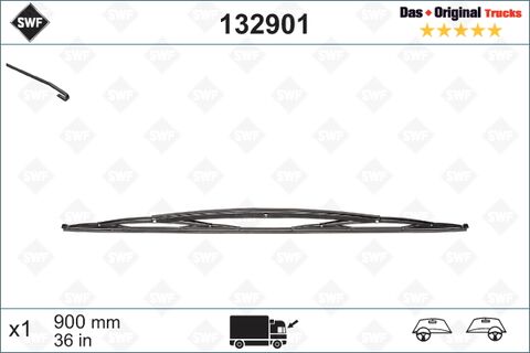 SWF Truck metlica brisača 132901 900mm
