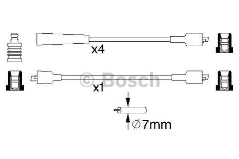 Bosch silikonski kablovi za svećice Opel Corsa A/Kadett D/E