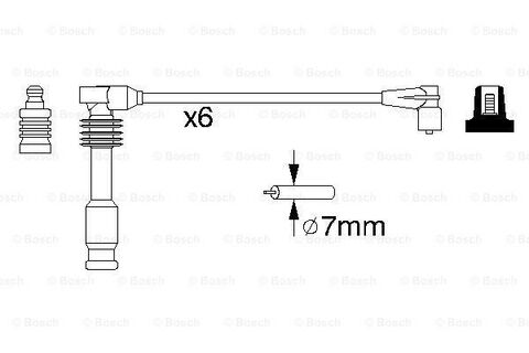 Bosch garnitura kablova za svećice Opel Omega B/Sintra
