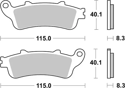 Brembo 07072XS prednje pločice za motocikle Honda
