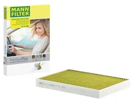 Mann FP 31 003 FreciousPlus biofunkcionalni filter kabine sa aktivnim ugljem antibakterijskim i fungicidnim dejstvom Audi/Bentley/Lamborghini/Porsche/VW