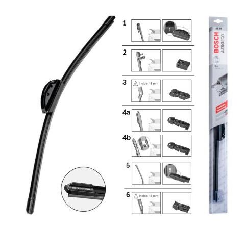 Bosch AeroEco metlica brisača 450mm +5 adaptera