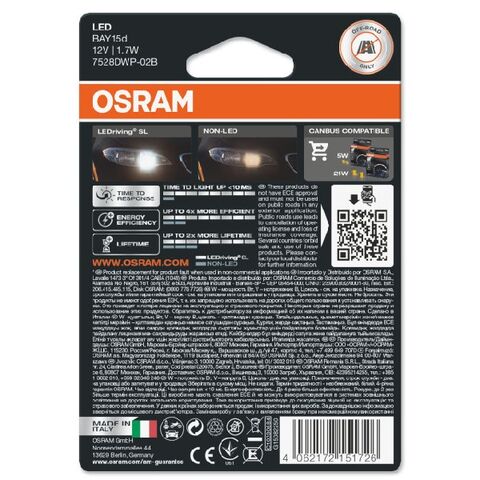 Osram LED auto sijalica LEDriving SL White 12V 1.7W Blister Duo