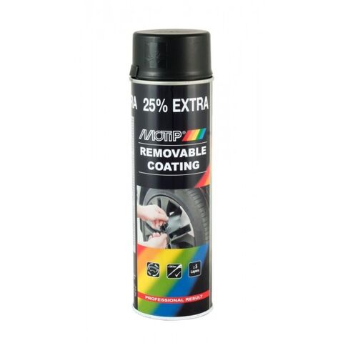 Motip Removable Coating tečna guma u boji mat crna sprej 500ml