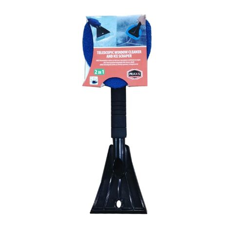 Praxis teleskopski strugač za led sa mikrofiber sunđerom za staklo