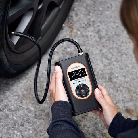 Osram OTIR4000 bežični kompresor za pumpanje guma sa punjivom Li-Ion baterijom i integrisanim LED svetlom