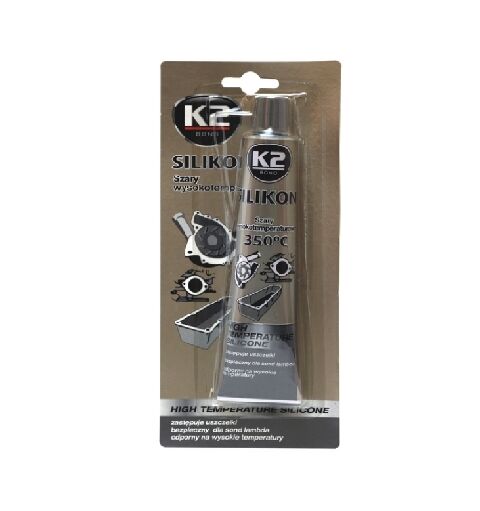 K2 Silikon sivi hermetik  85gr.