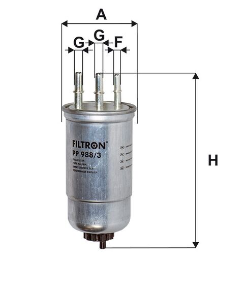 Filtron PP988/3 filter goriva Dacia Duster/Logan/Sandero 1.5dCi
