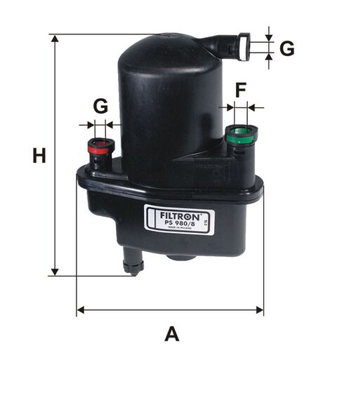 Filtron PS980/8 filter goriva Renault Clio III/Modus I/II/Grand Modus I 1.5dCi