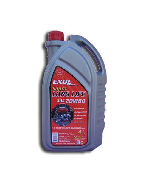 Exol Supra Long Life SAE 20W60  4Lit.