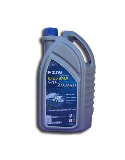 Exol Turbo Star SAE 20W50  4Lit.