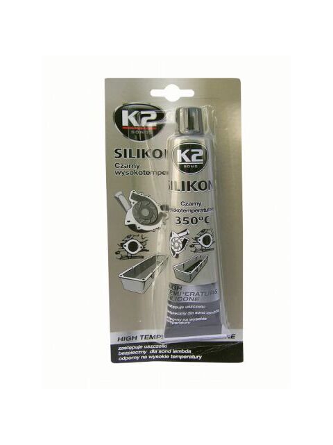 K2 Silikon crni hermetik  85gr.