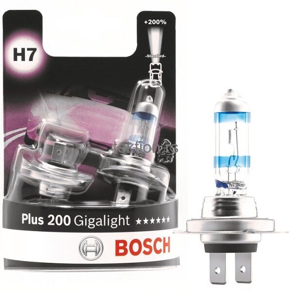 Bosch auto sijalica Gigalight Plus 200 12V H7 55W Blister Duo samo