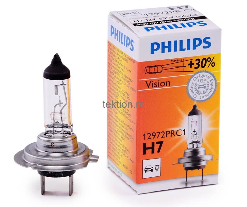 Philips Vision/ Premium H7 12V 55w - 30% kraftiger