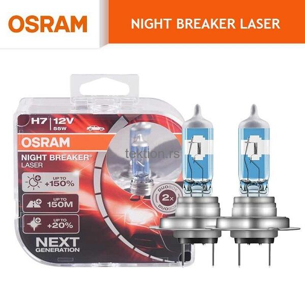 Osram auto sijalica Night Breaker Laser +150% 12V H7 55W Next Generation  Duobox samo 3720.00 dinara!!!
